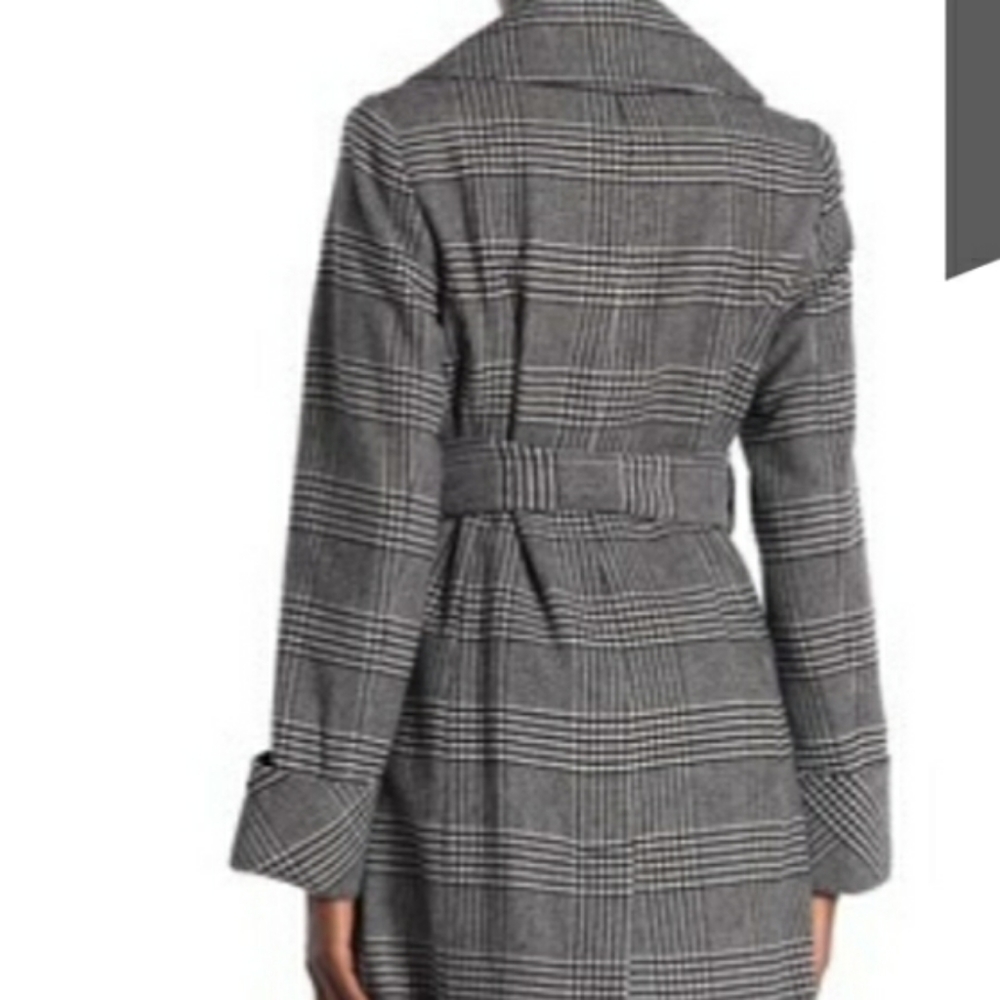 Nine West Double Breasted Wool Blend Coat - Picture 10 of 10